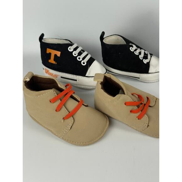 Tennessee Volunteers & Skechers Baby Soft Sole Crib Shoes Sz 12M Black Set Of 6 - Picture 2 of 5